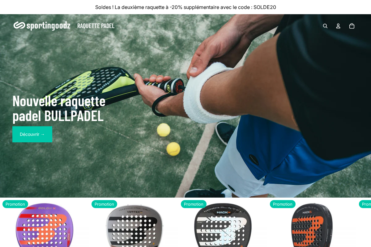 Sportingoodz homepage screenshot