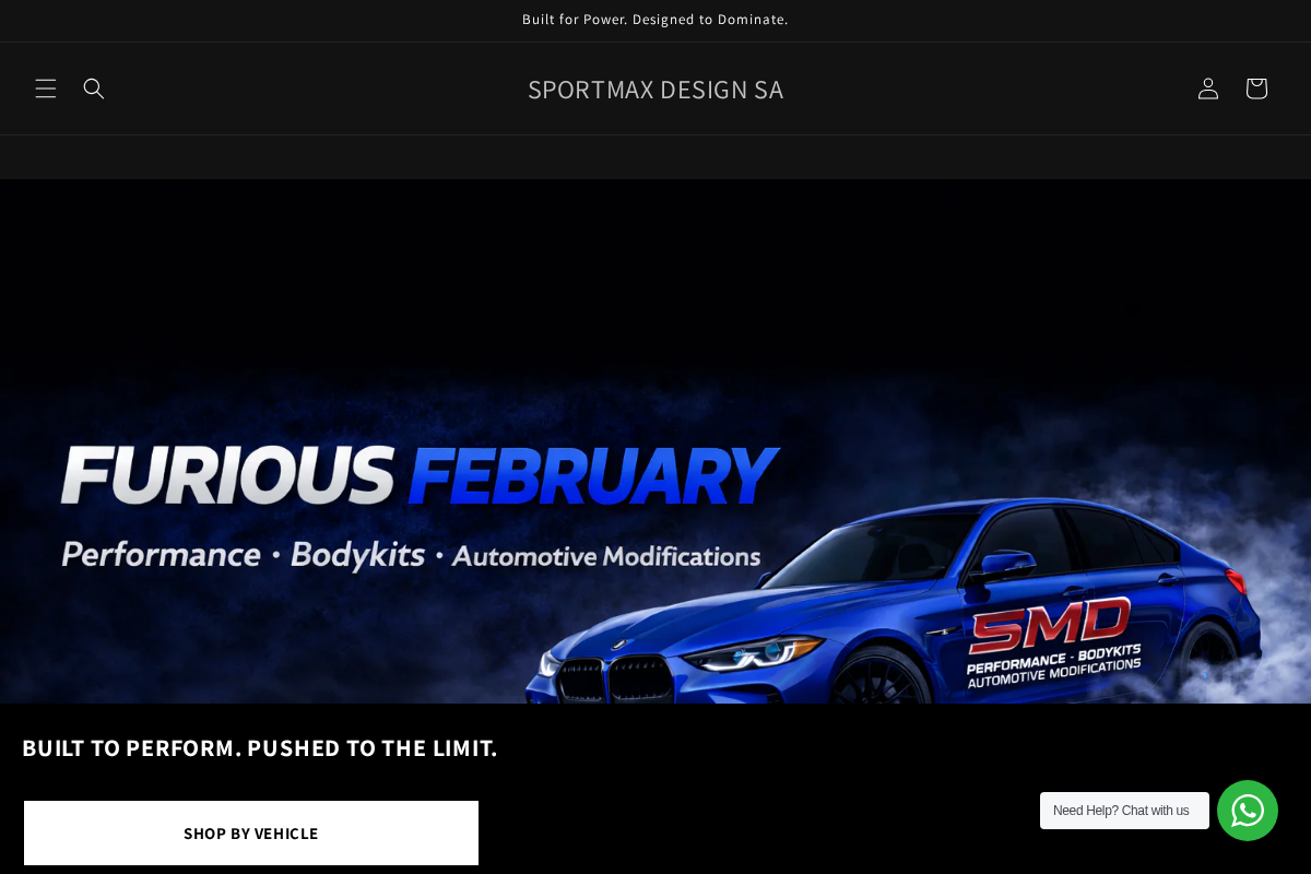 SPORTMAX DESIGN SA homepage screenshot