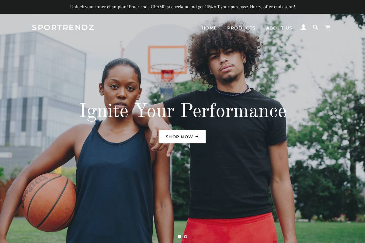 sportrendz.com homepage screenshot