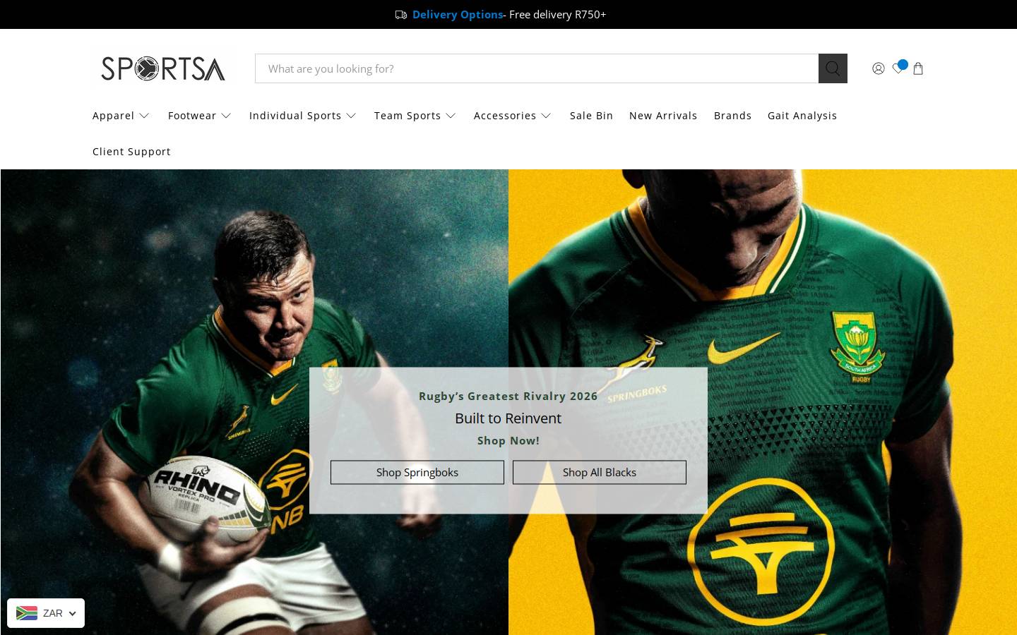 sportsa.co.za homepage screenshot