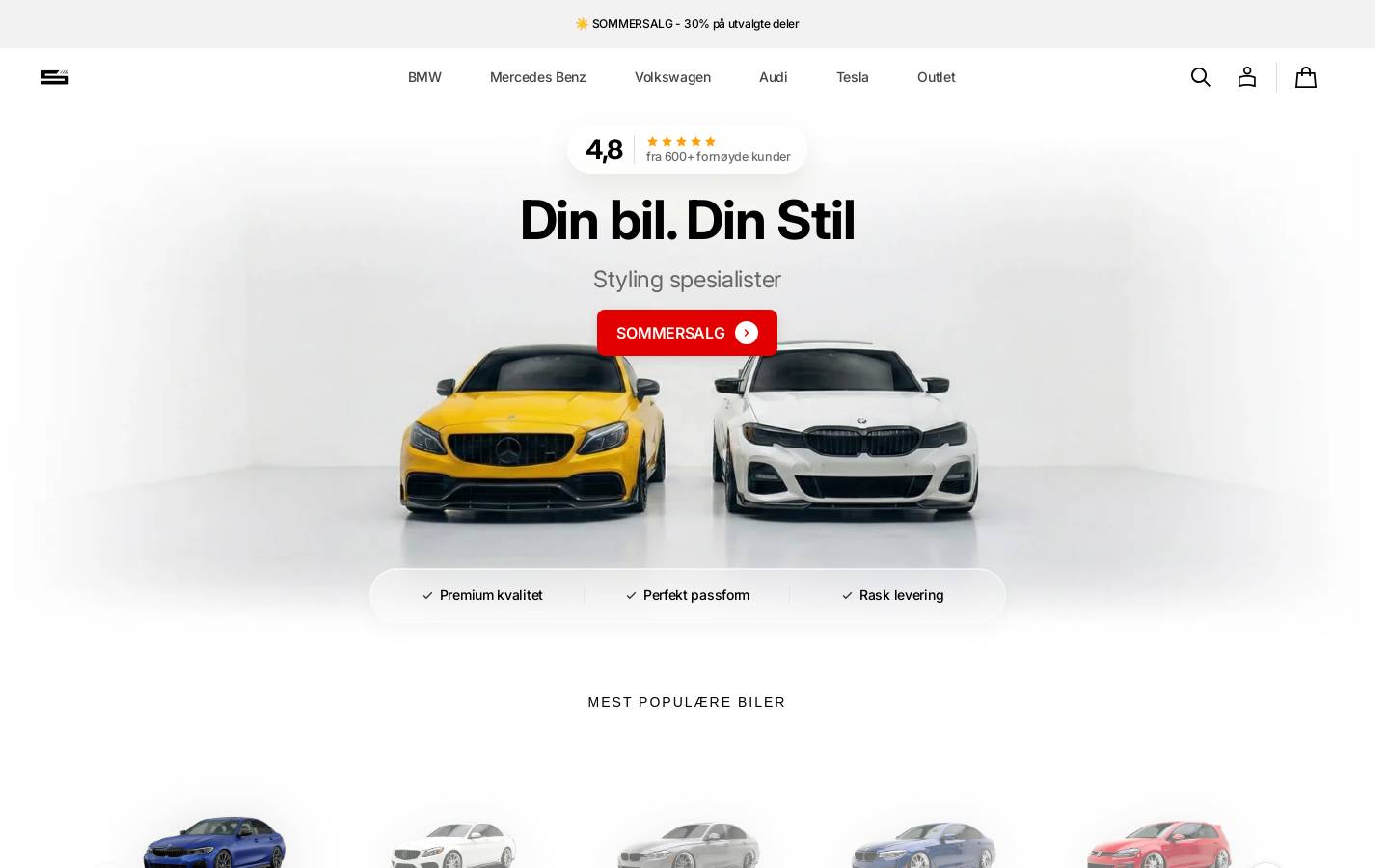 Sportsdeler homepage screenshot