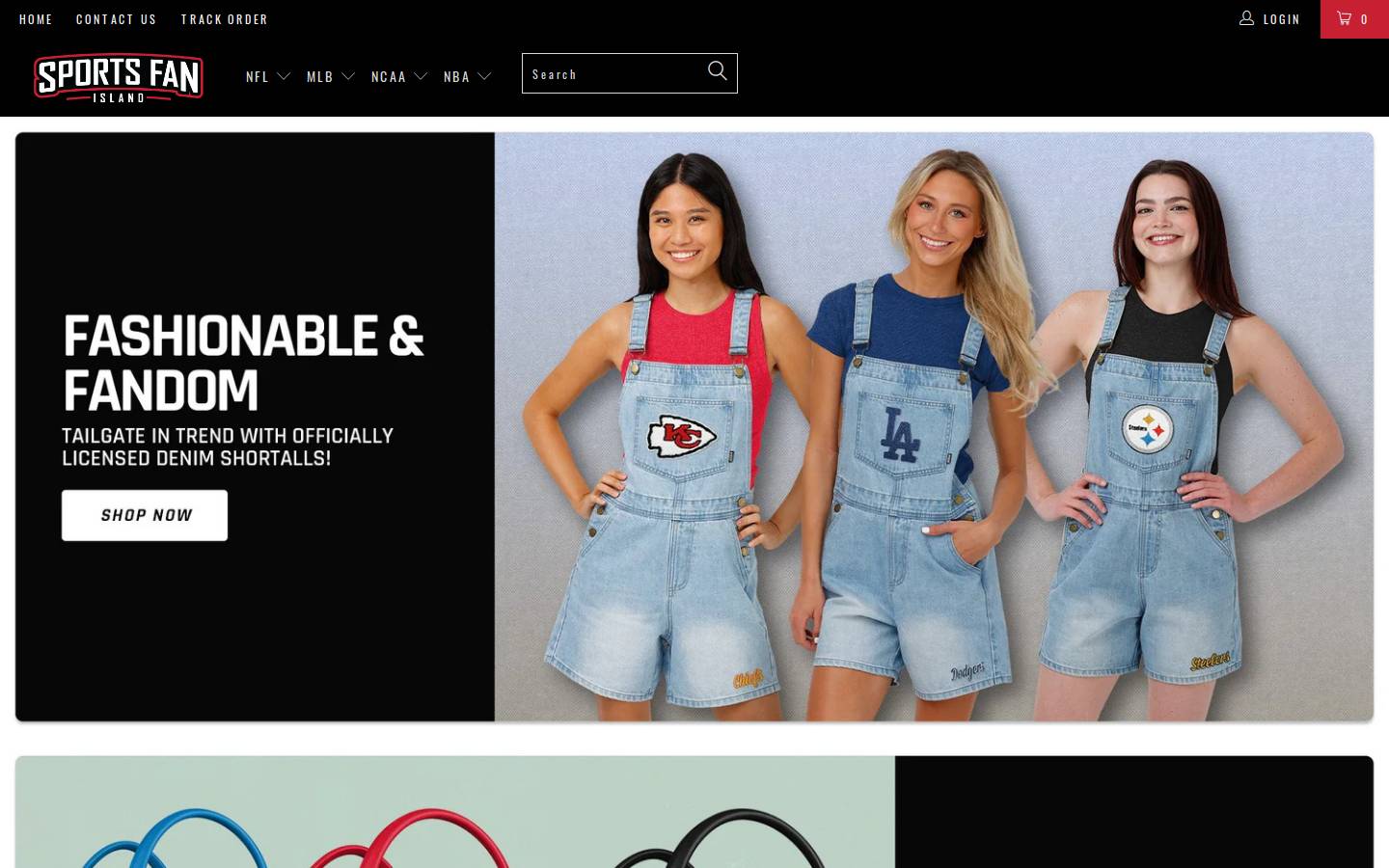 Sports Fan Island homepage screenshot
