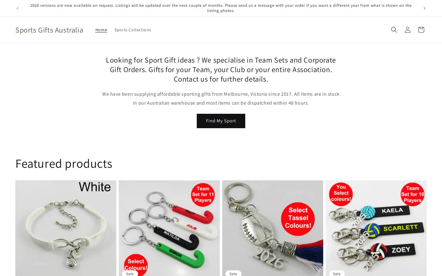 sportsgifts.com homepage screenshot