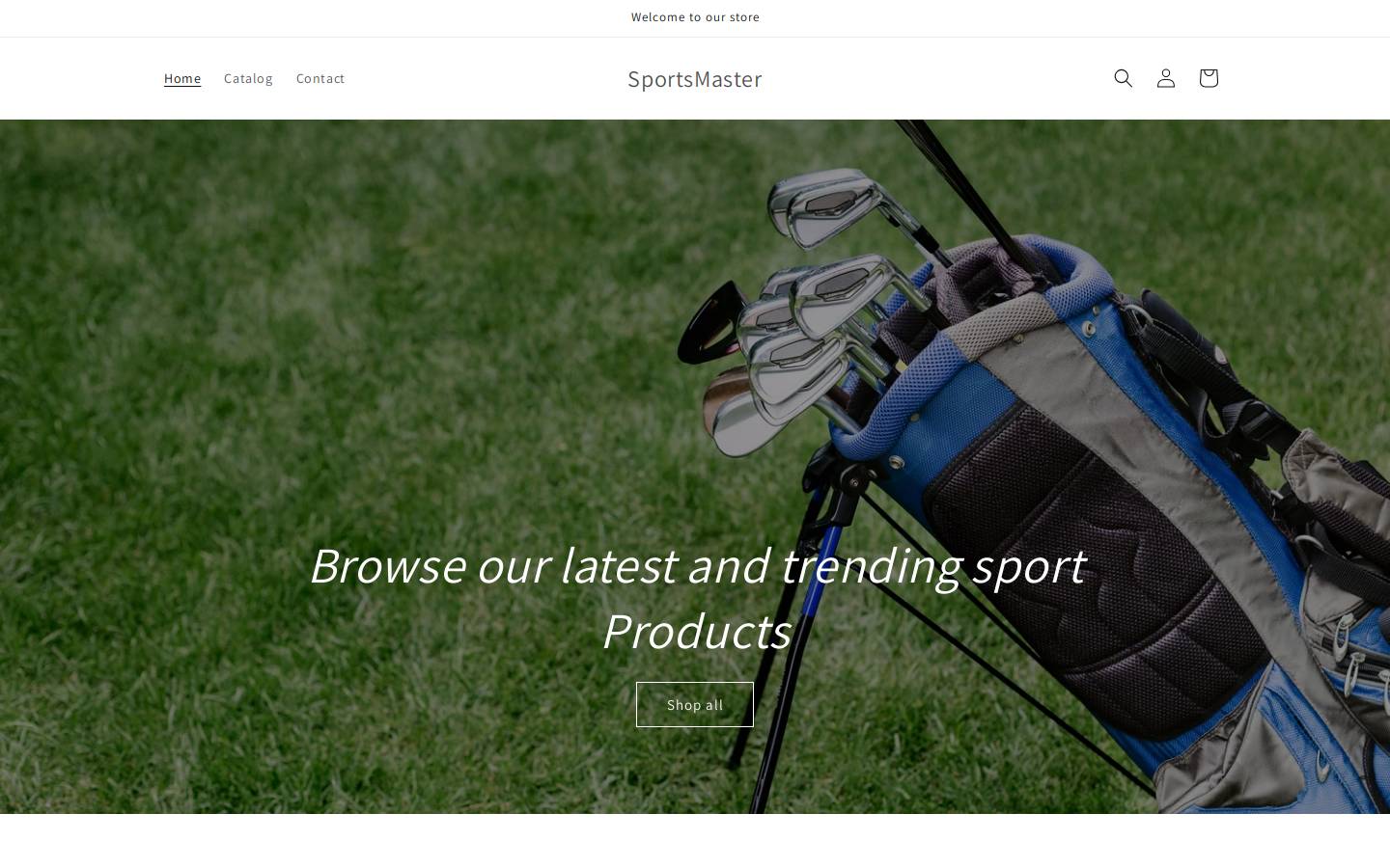 Sportsmaster homepage screenshot