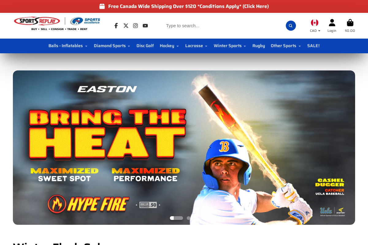 Sports Replay - Sports Excellence homepage screenshot