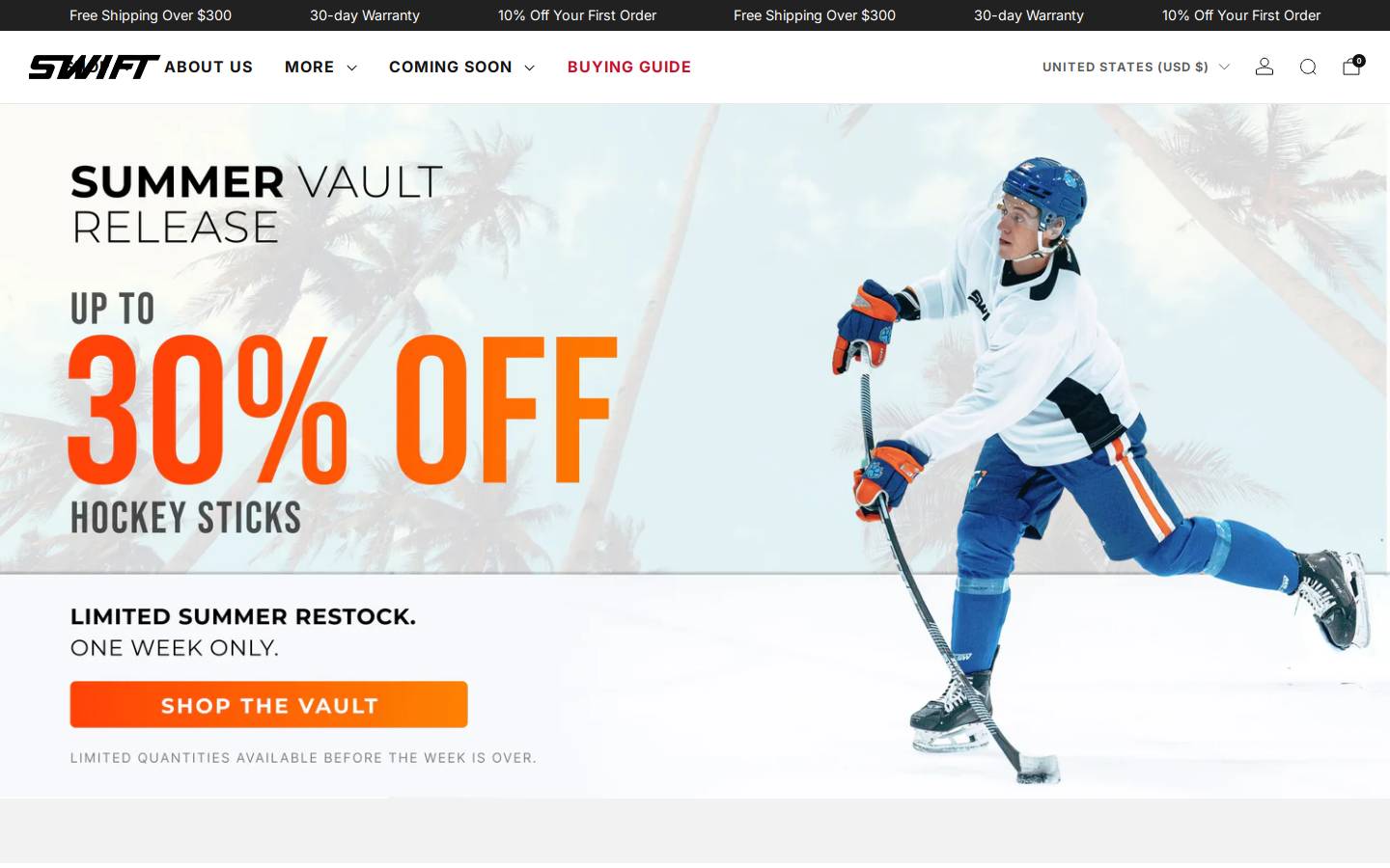sportsswift.com homepage screenshot
