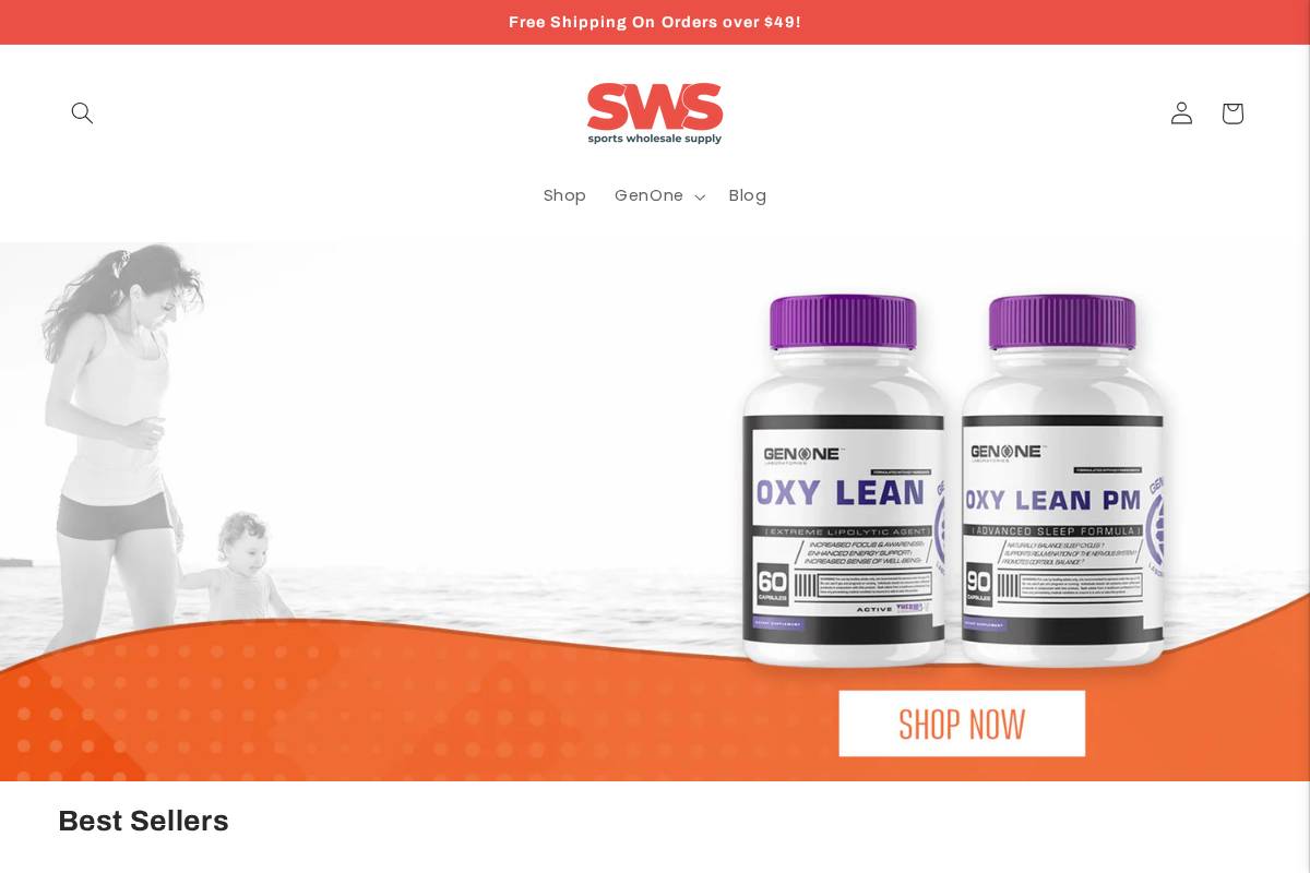 sportswholesalesupply.com homepage screenshot
