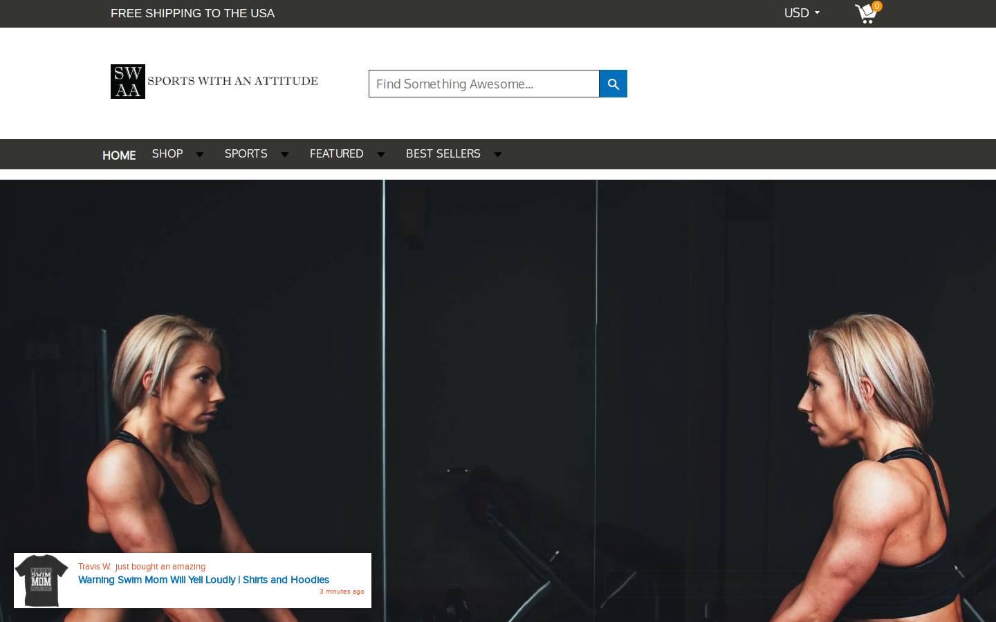 sportswithanattitude.com homepage screenshot