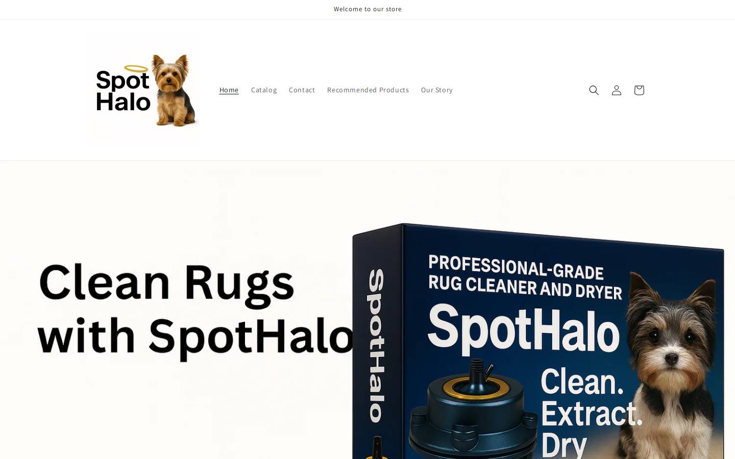 spot-halo.com homepage screenshot