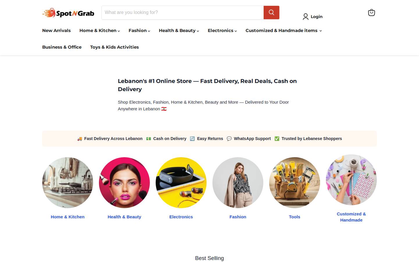 spotngrab.com homepage screenshot
