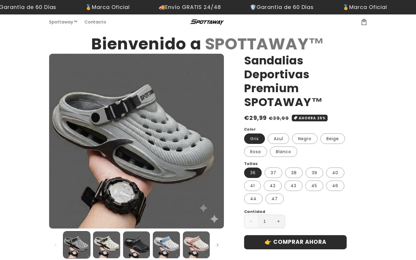 spottaway.com homepage screenshot