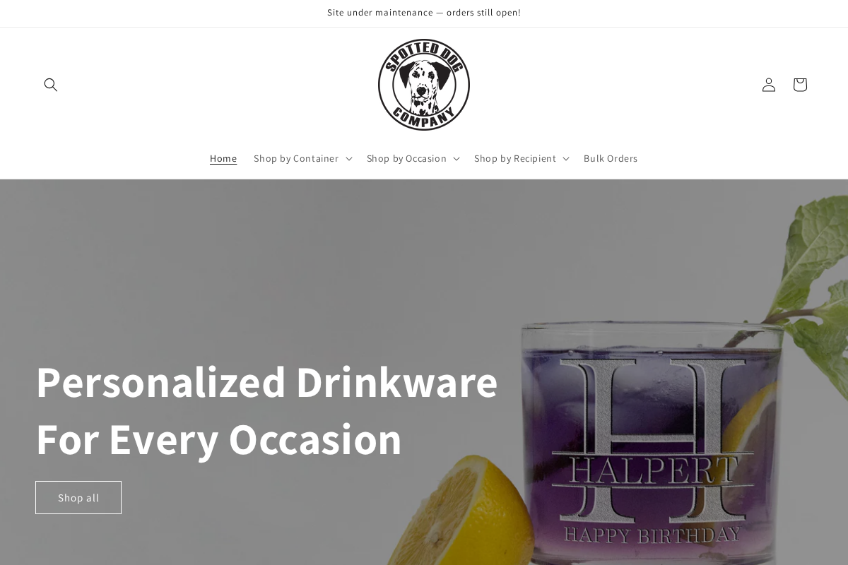 Spotted Dog Company homepage screenshot