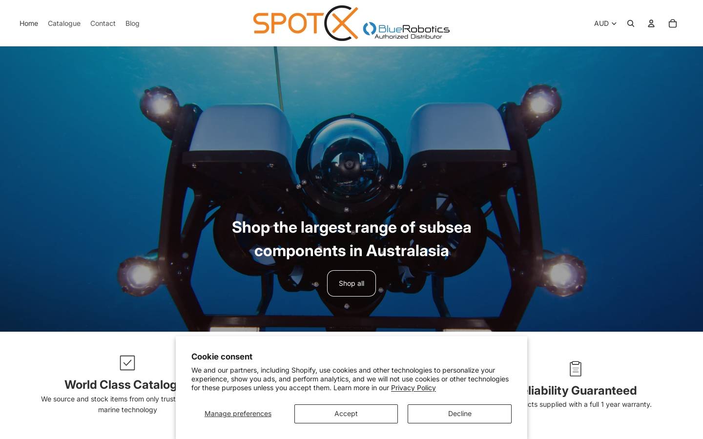 spotx.com.au homepage screenshot