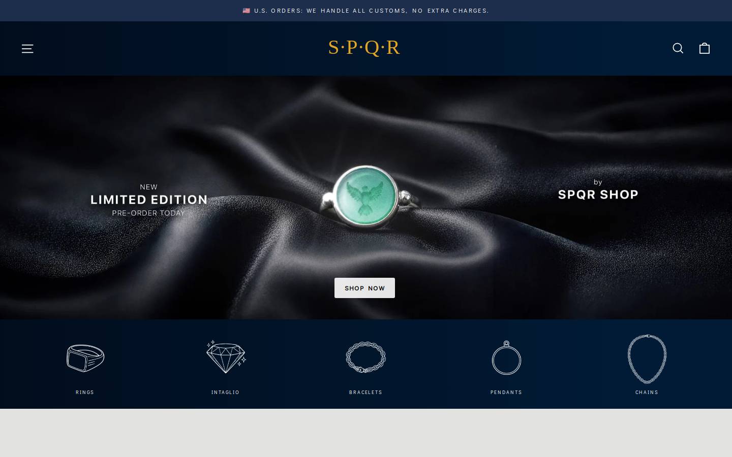 SPRQ SHOP homepage screenshot