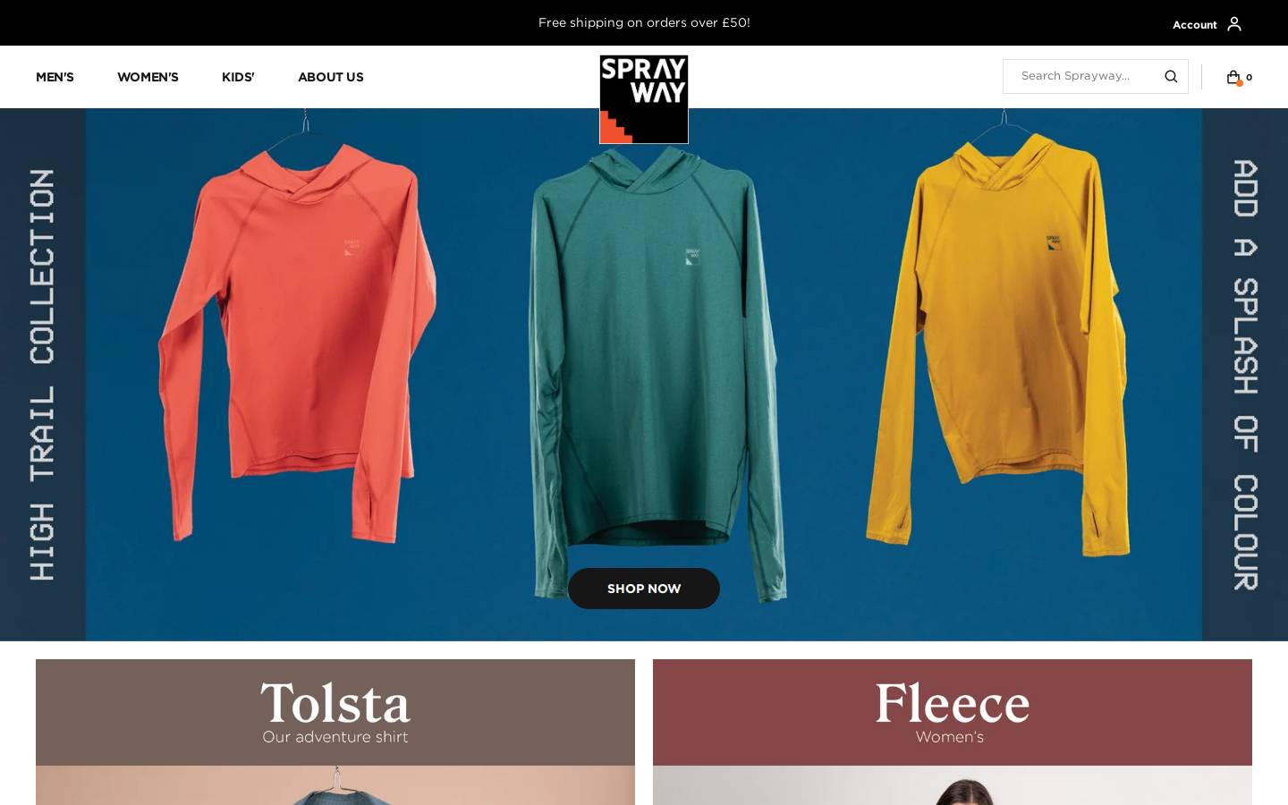 Sprayway.com homepage screenshot