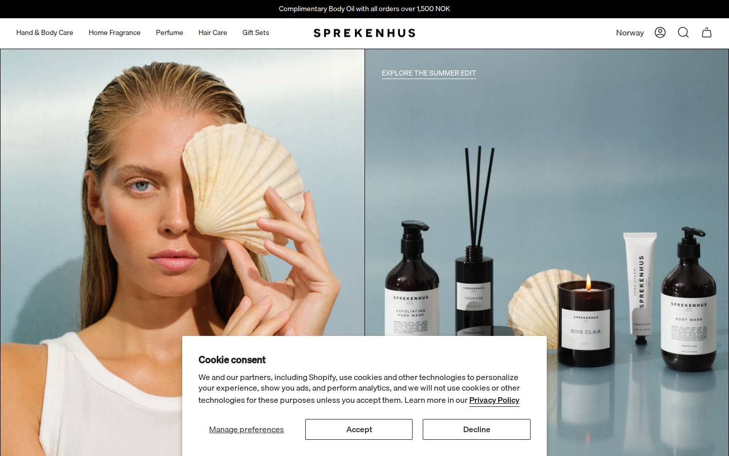sprekenhus.com homepage screenshot