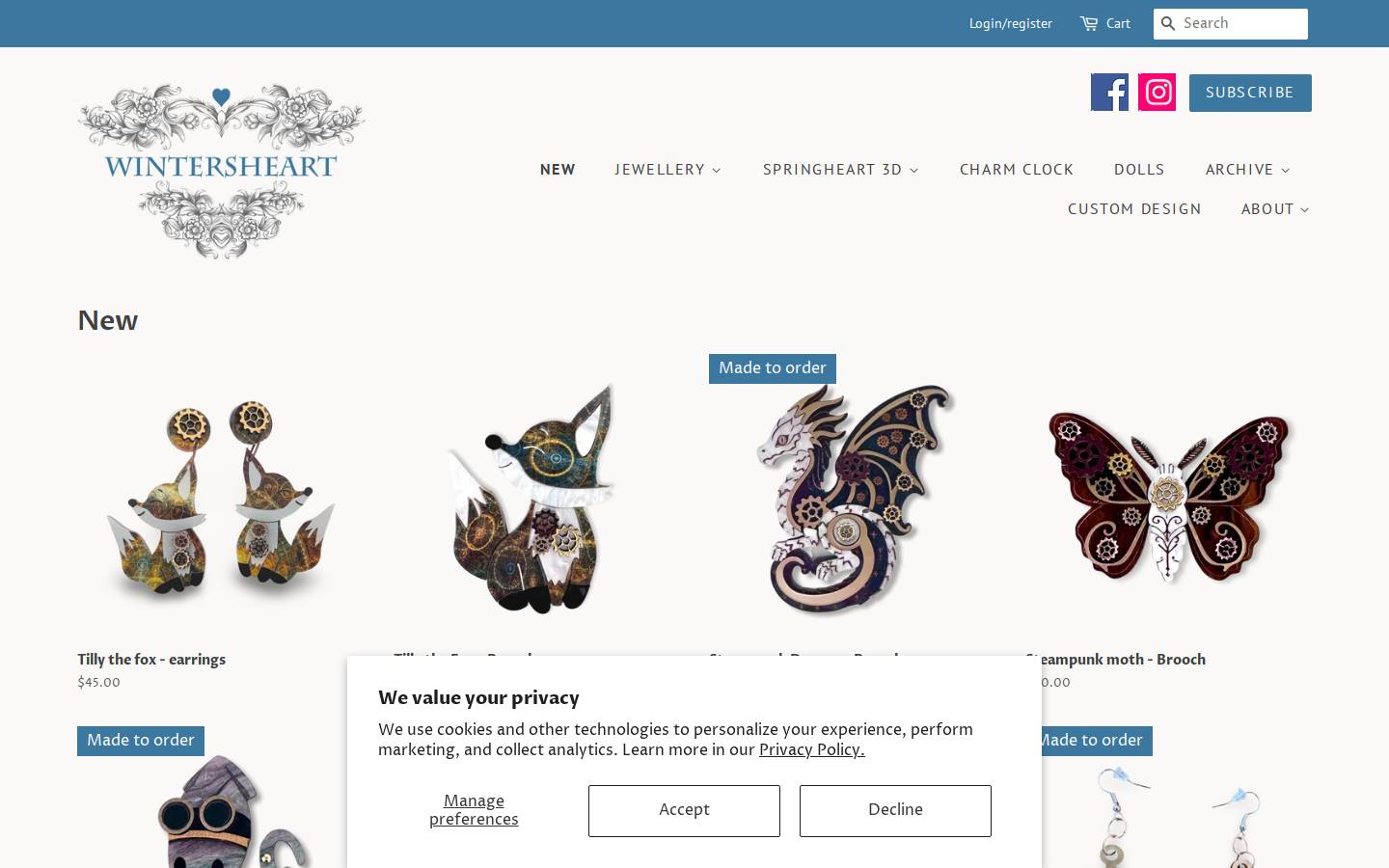 springsheart.com.au homepage screenshot