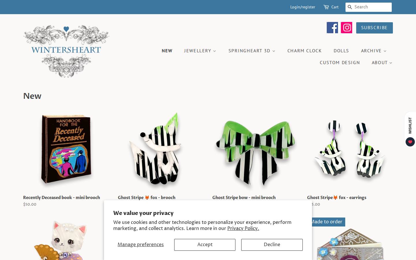 springsheart.com homepage screenshot