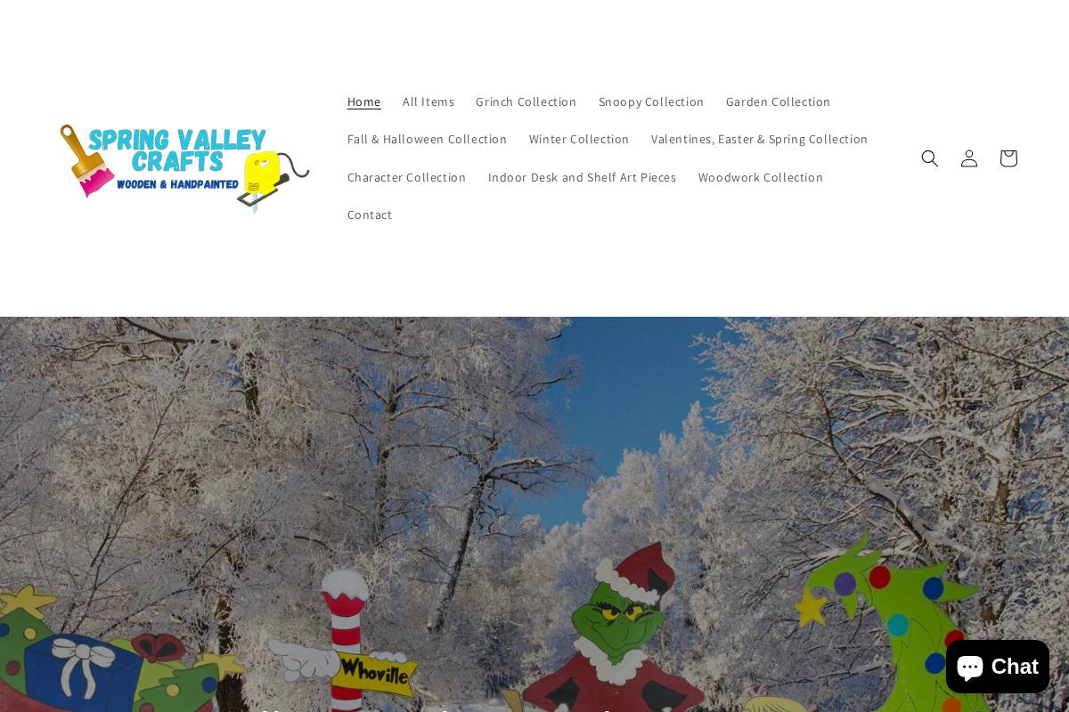 springvalleycrafts.com homepage screenshot