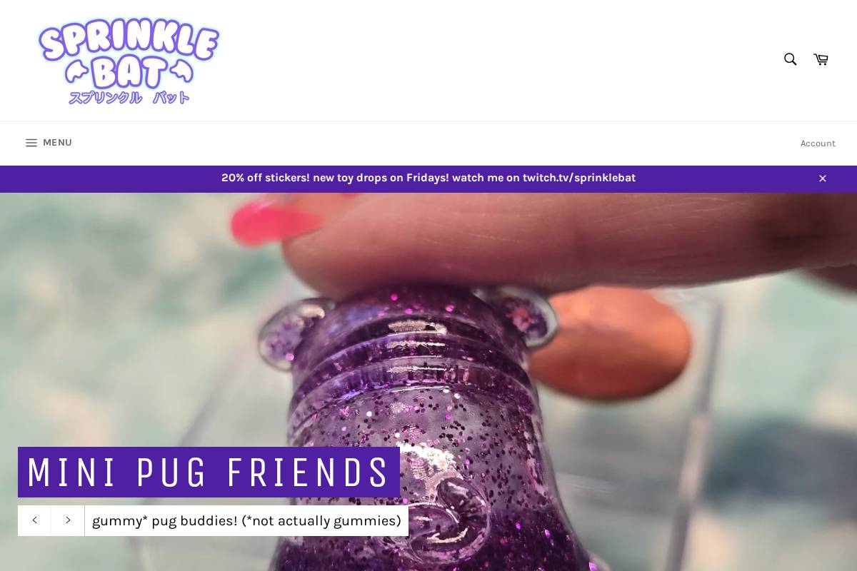 sprinklebat.com homepage screenshot