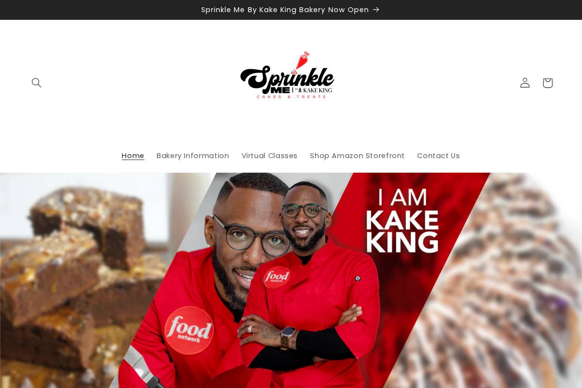 sprinklemebykakeking.com homepage screenshot