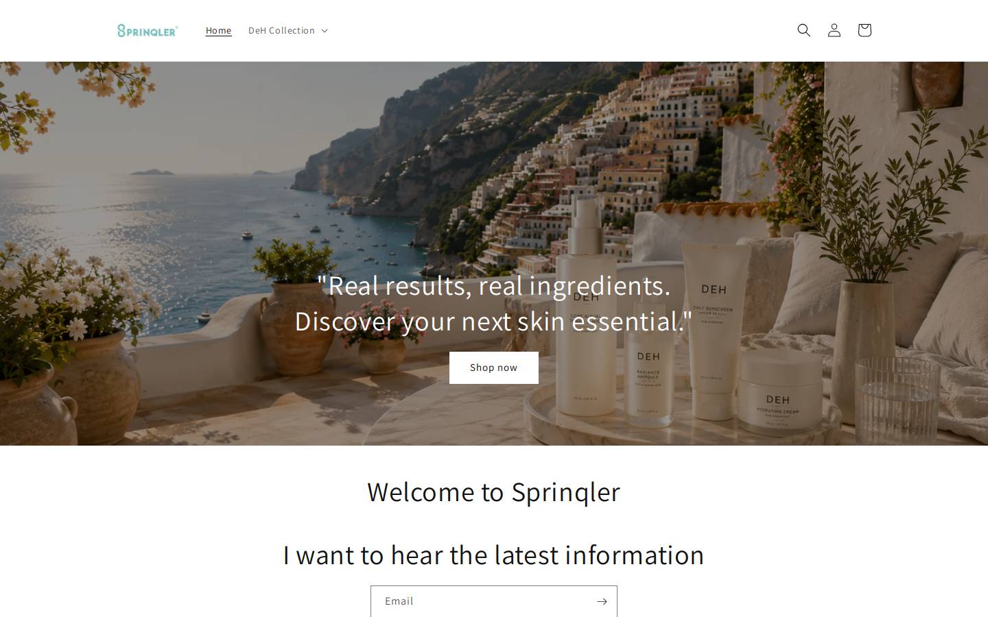 sprinqler.com homepage screenshot