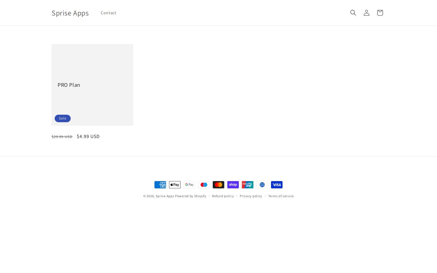 sprise.ltd homepage screenshot