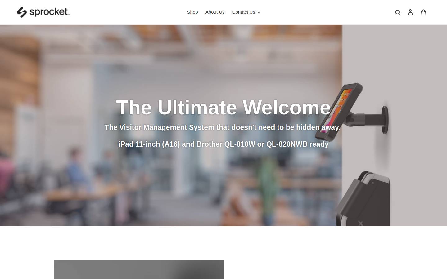 sprocketx.com homepage screenshot