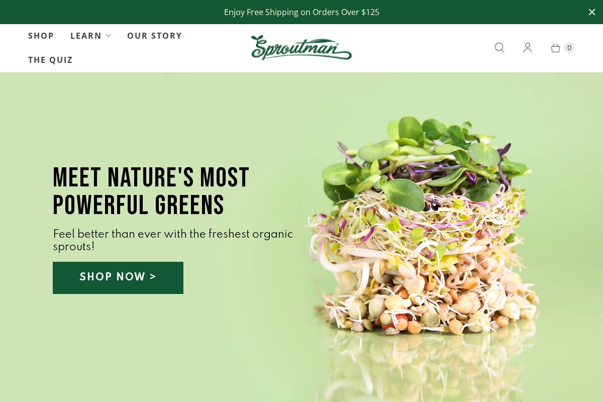 Sproutman &amp; Co. homepage screenshot