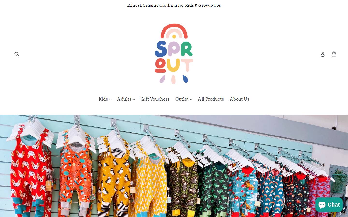 sproutorganic.co.uk homepage screenshot
