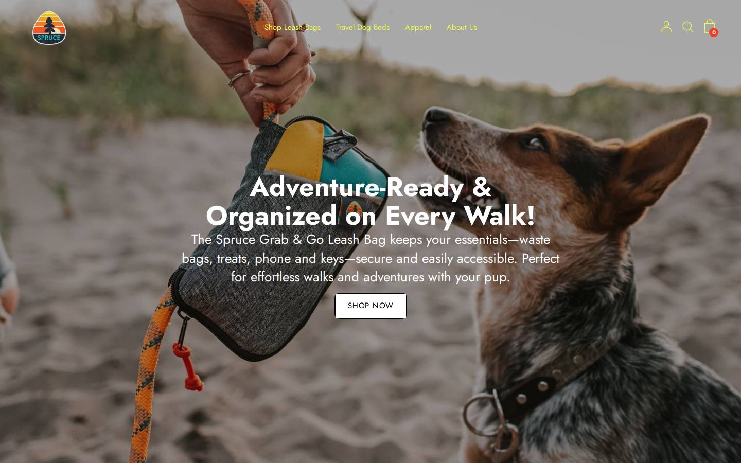 sprucepup.com homepage screenshot