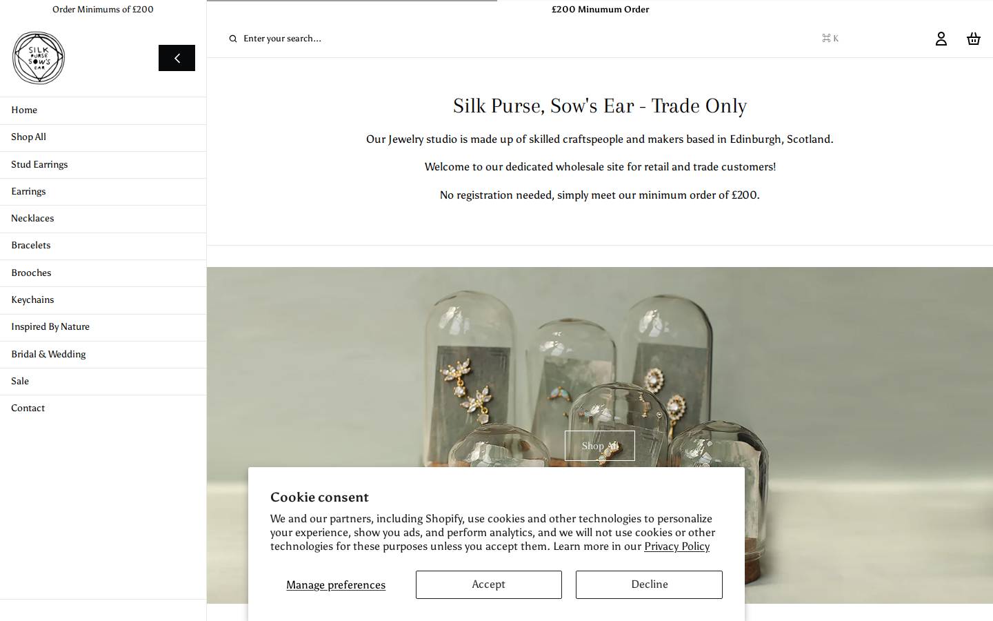 spse-wholesale.com homepage screenshot