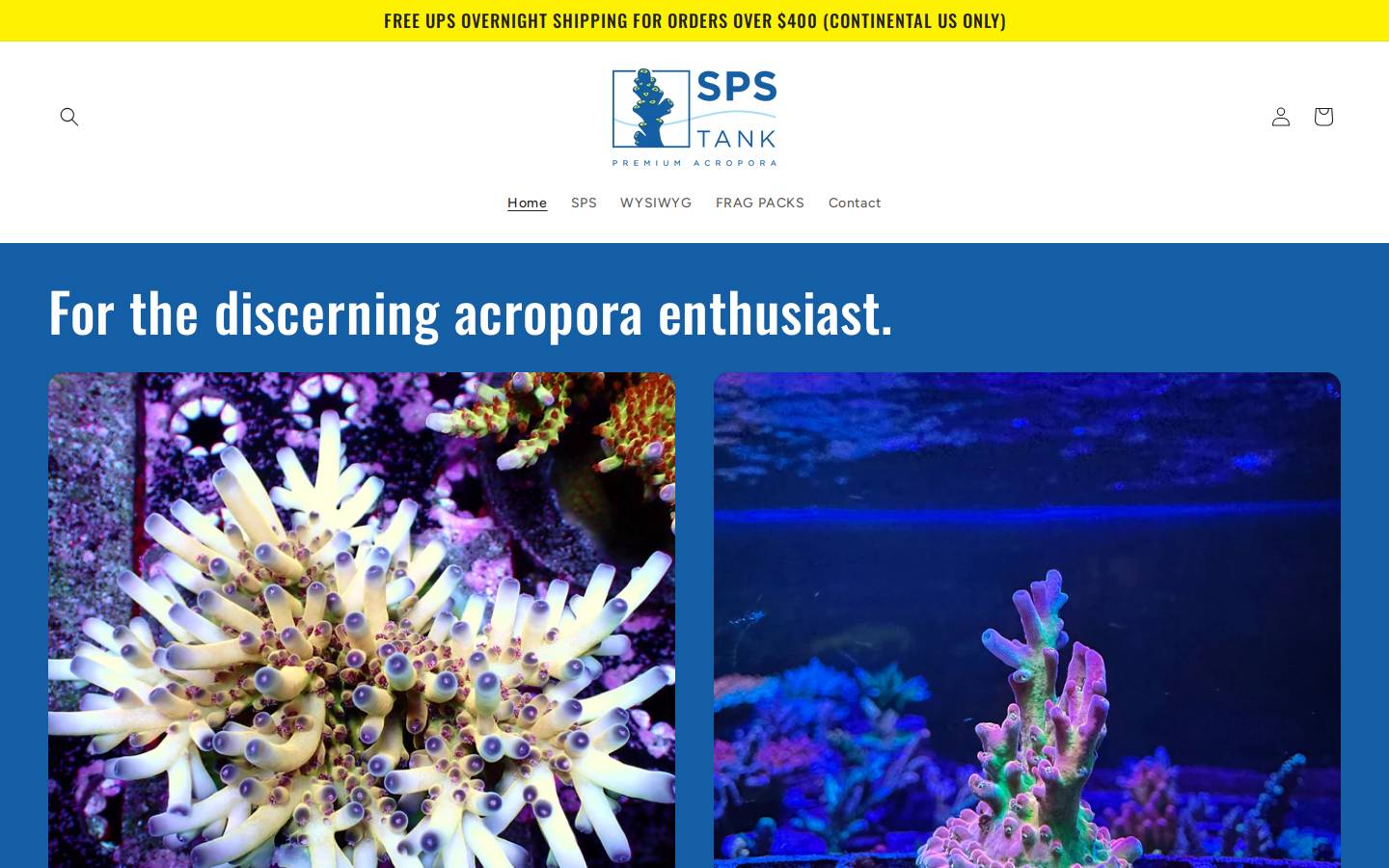 spstank.com homepage screenshot
