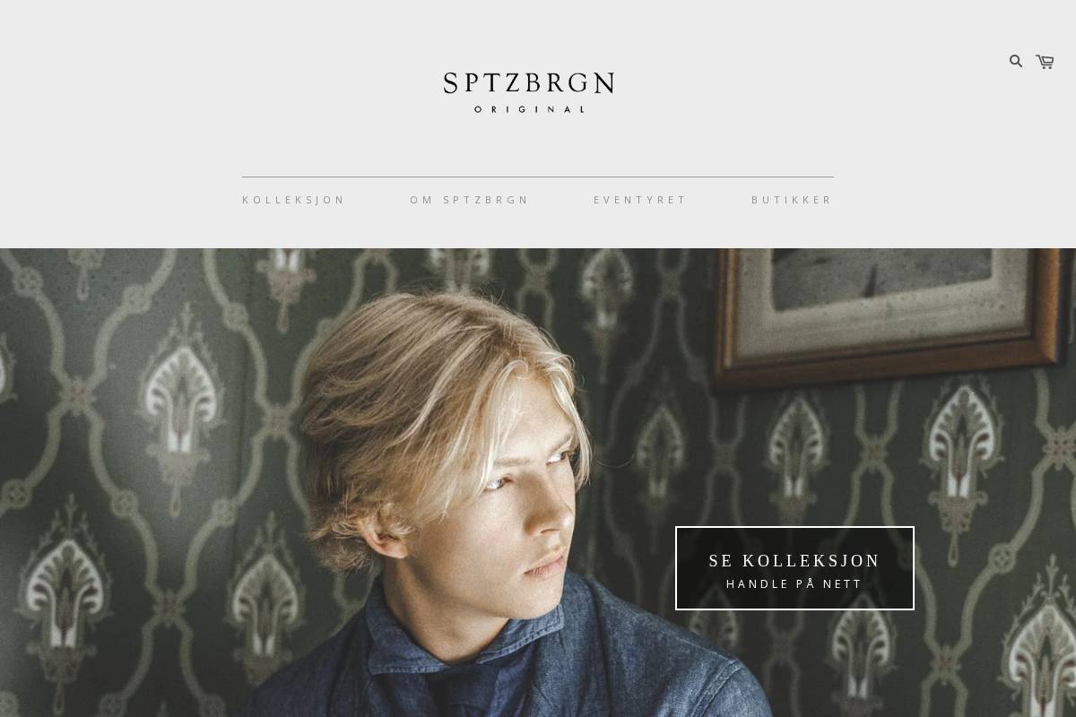 sptzbrgn.no homepage screenshot