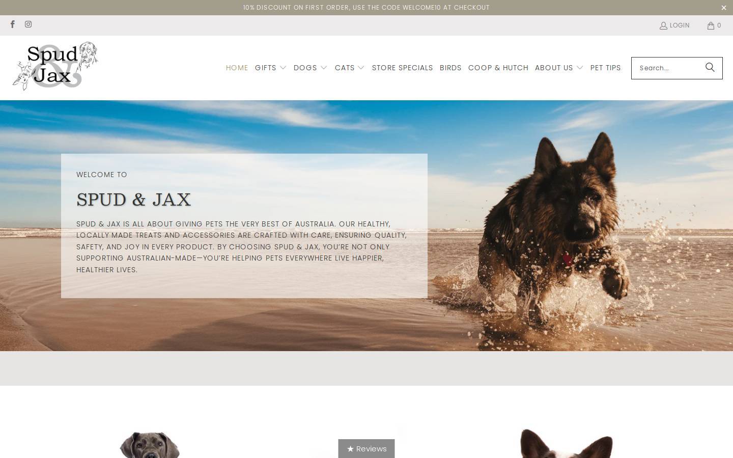 spudjax.com homepage screenshot