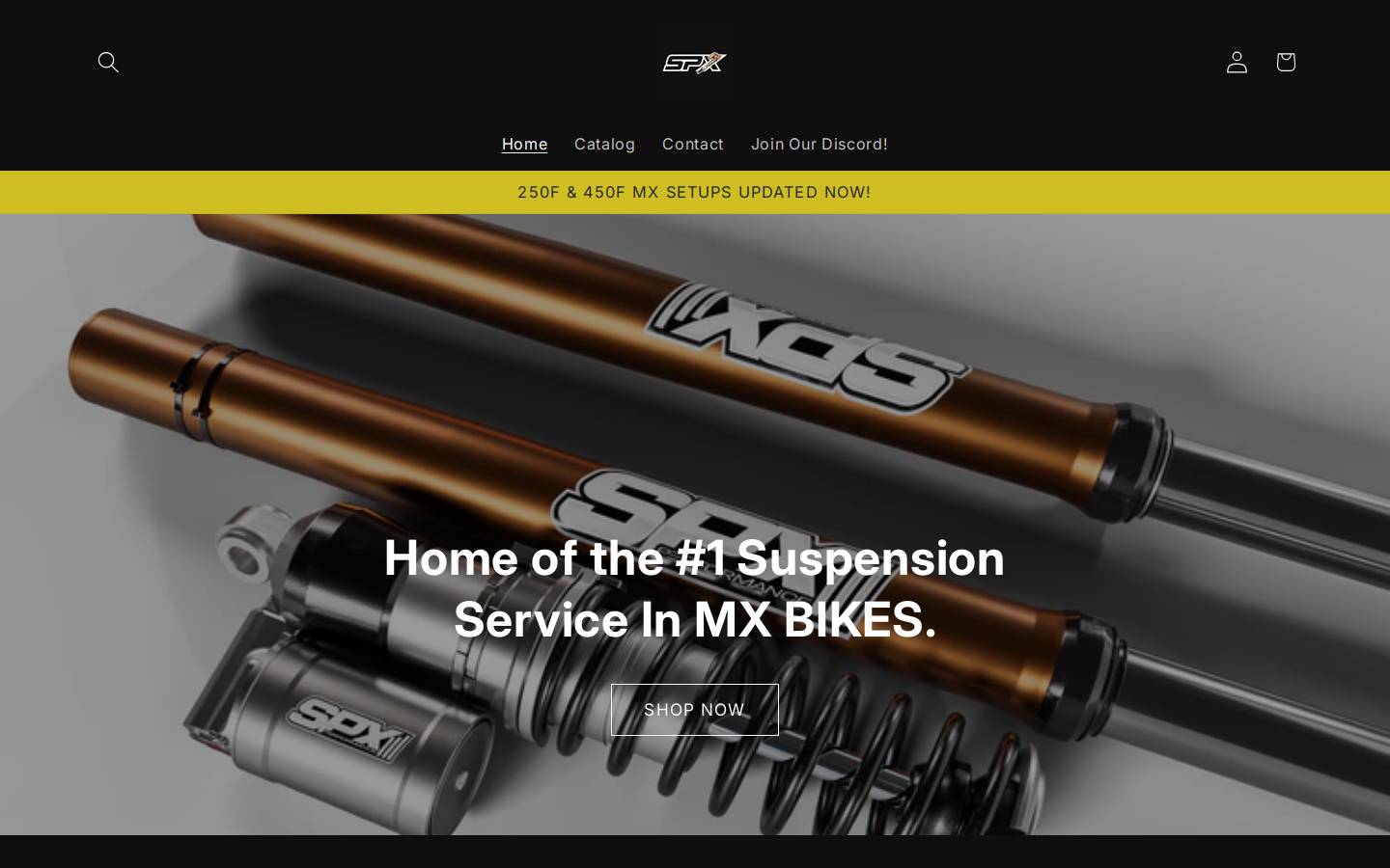 spxperformance.com homepage screenshot