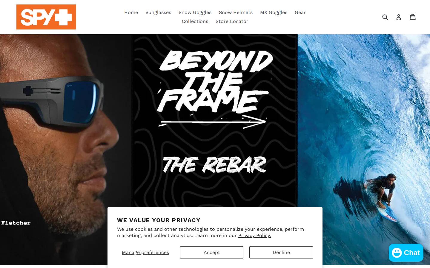 spyoptic.au homepage screenshot