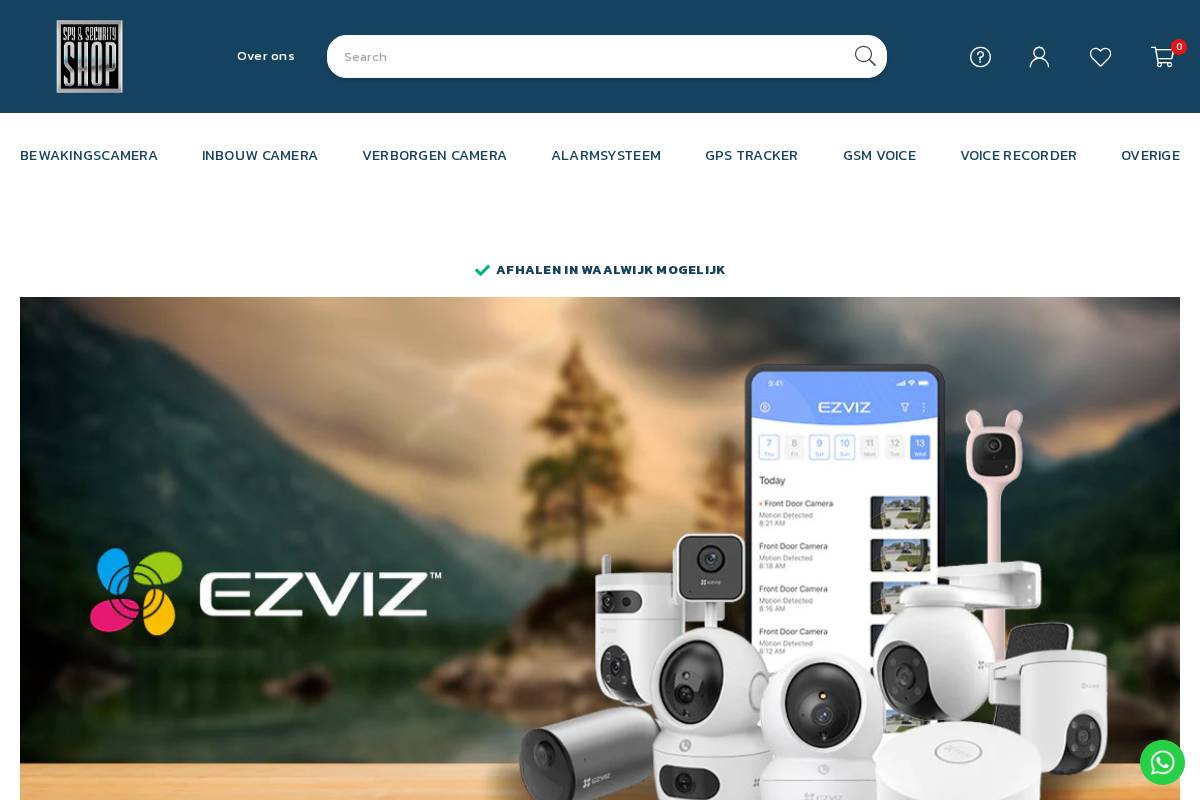 Spy Security Shop homepage screenshot