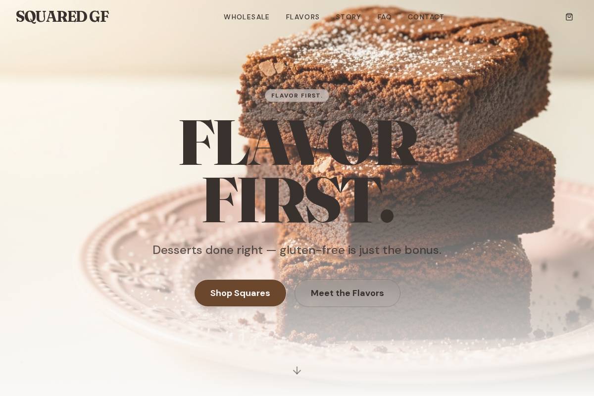 squaredgf.com homepage screenshot