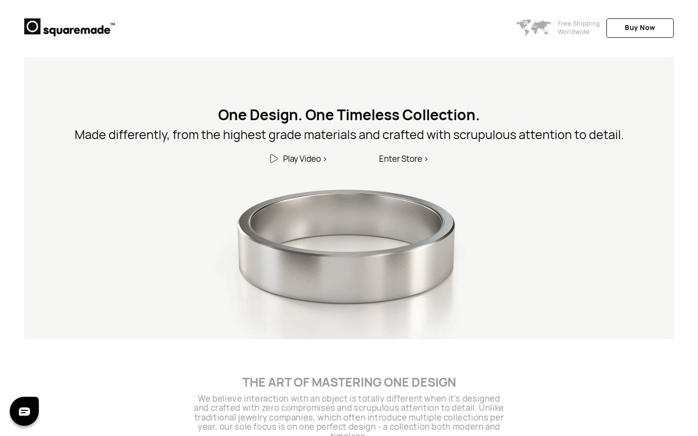 Squaremade homepage screenshot