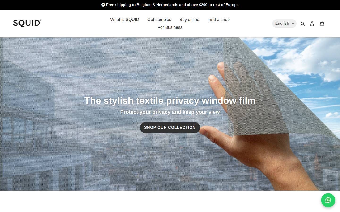 squid-textiles.com homepage screenshot