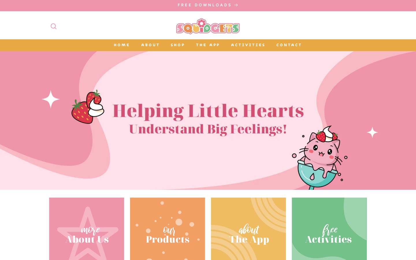 squidgets.com homepage screenshot