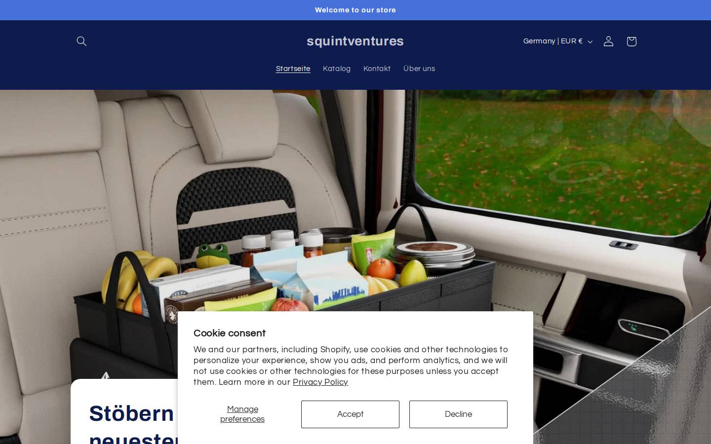 squintventures.com homepage screenshot