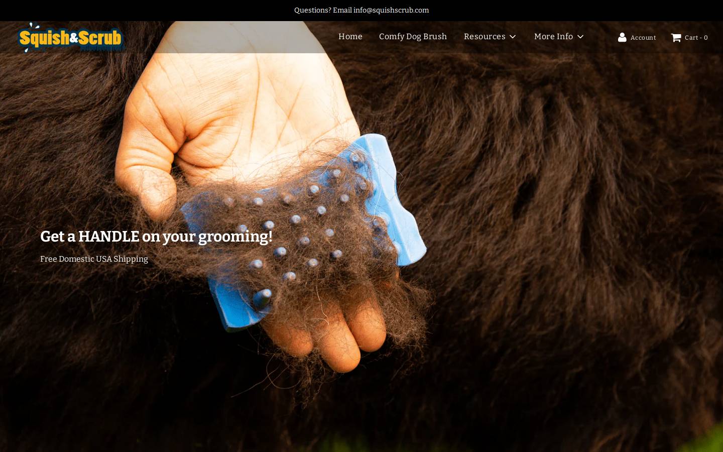 squishscrub.com homepage screenshot