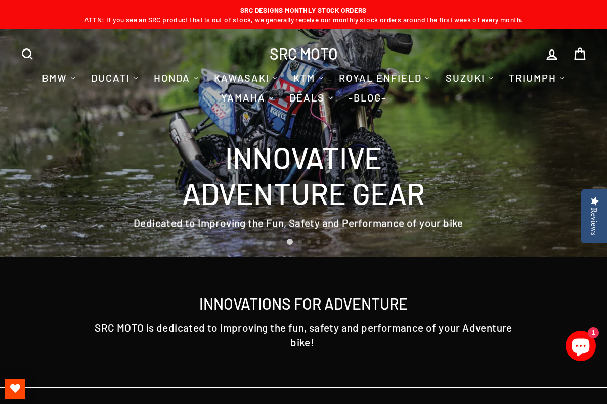 SRC MOTO homepage screenshot