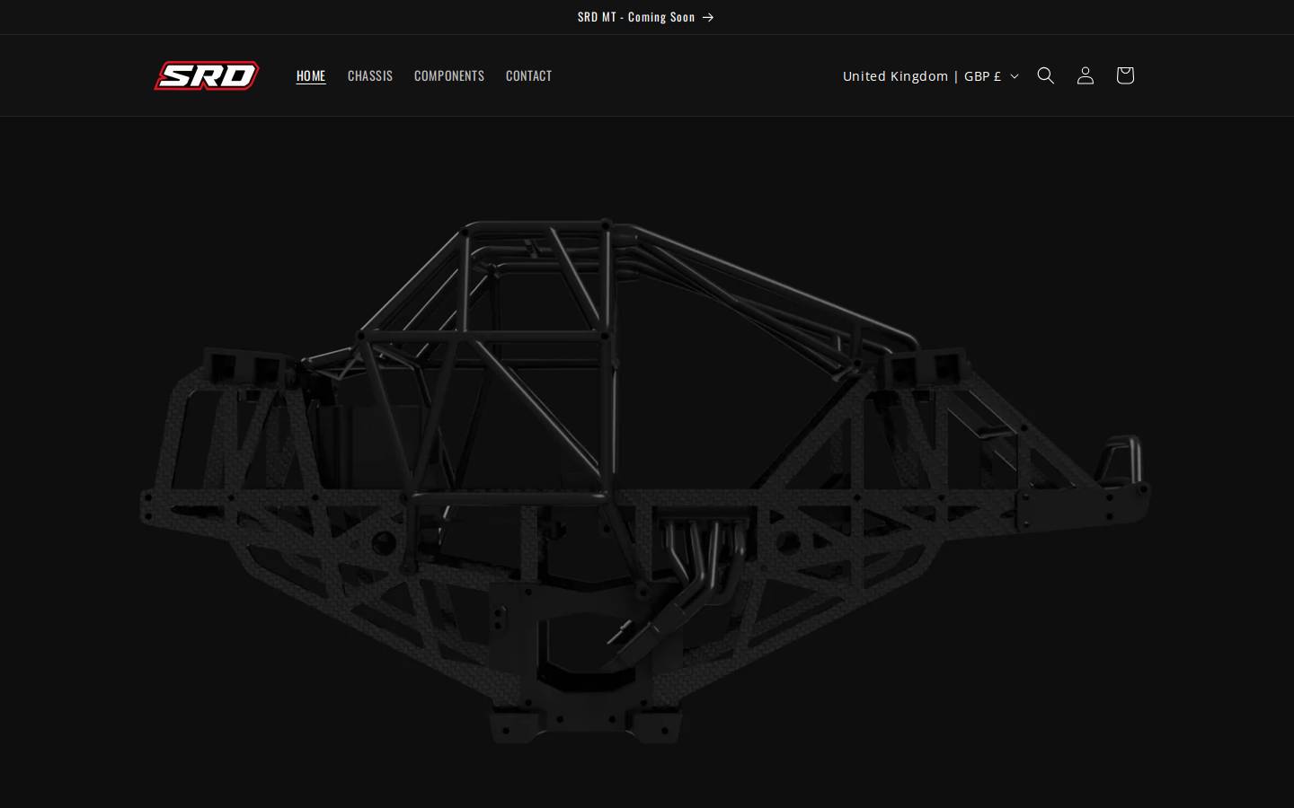 srdracing.com homepage screenshot