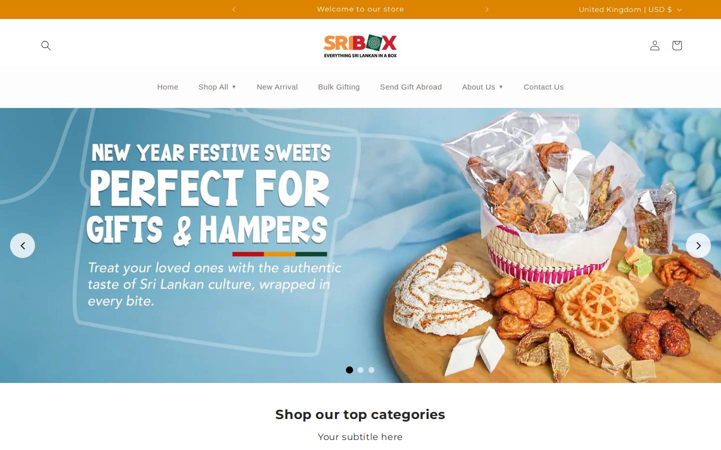 sribox.com homepage screenshot