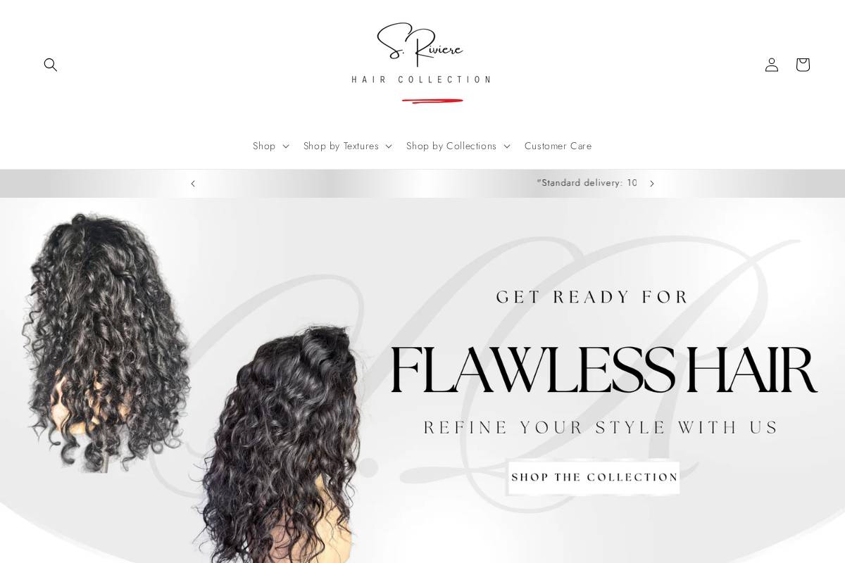 srivierehair.com homepage screenshot