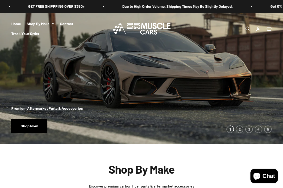 Srmusclecars homepage screenshot