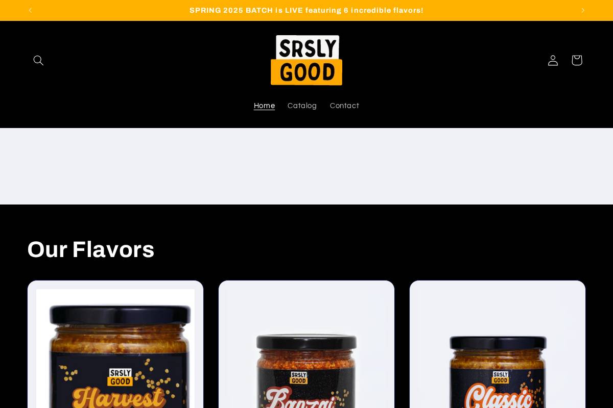 srslygood.co homepage screenshot